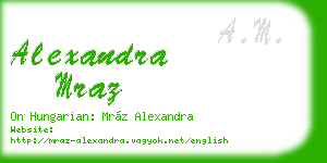 alexandra mraz business card